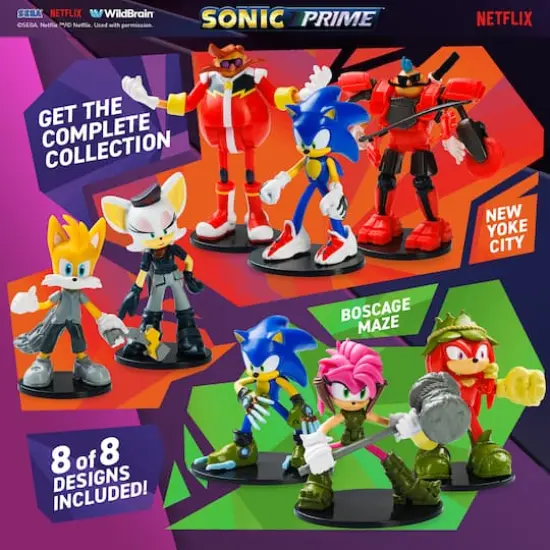 Sonic Prime 3" Action Figure Set {6}