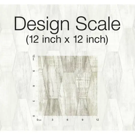 RoomMates Wood Hexagon Tile Peel & Stick Wallpaper Gray {8}