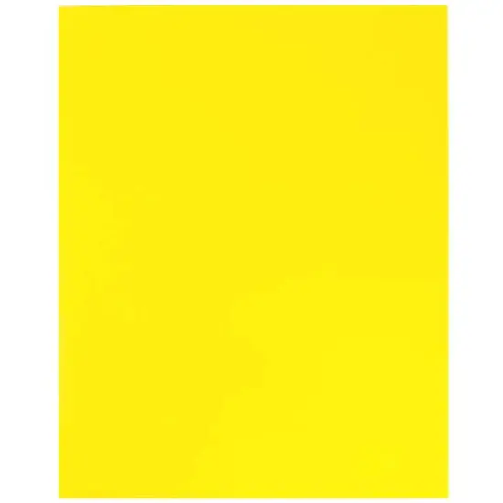 JAM Paper Glossy Laminated Two Pocket Folders, 25ct. Yellow {7}