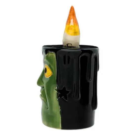 6" Green Frankenstein Candles with LED Lights, 2ct. {6}