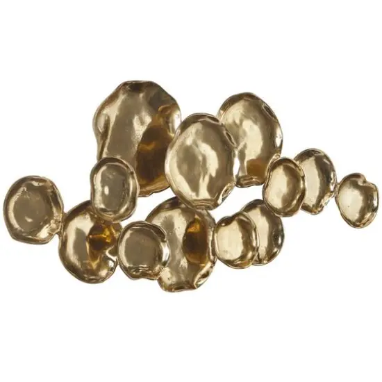 Gold Contemporary Wall Decor, 39" x 3" x 17" {4}