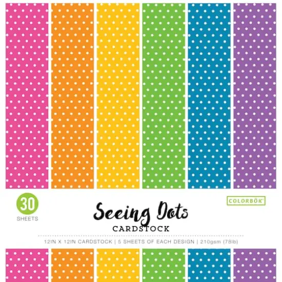 Colorbok&reg; Bright Spots Smooth Cardstock Paper Pad, 12" x 12" {1}