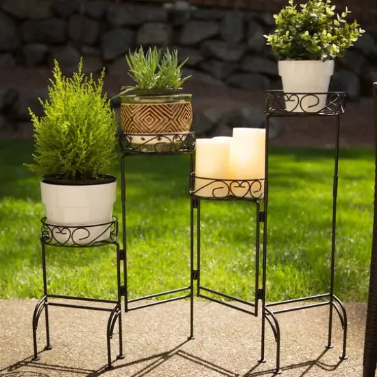 25'' Four-Tier Plant Stand Screen {6}