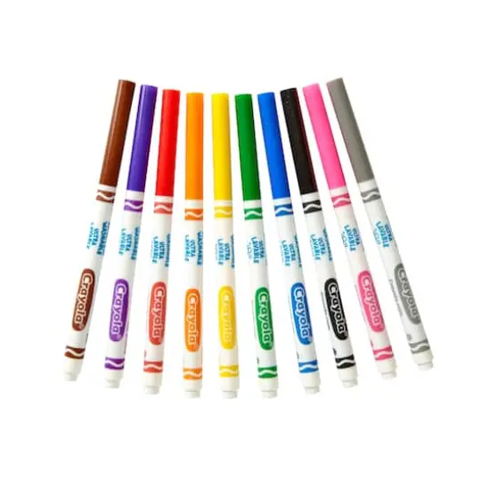Crayola&reg; Ultra-Clean Fine Line Classic Color Markers, 10 Count {5}