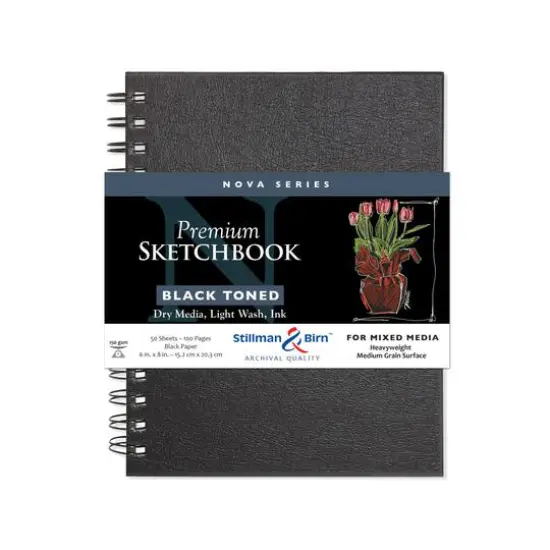 Stillman & Birn&trade; Nova Series Black Toned Premium Mixed Media Sketchbook {1}