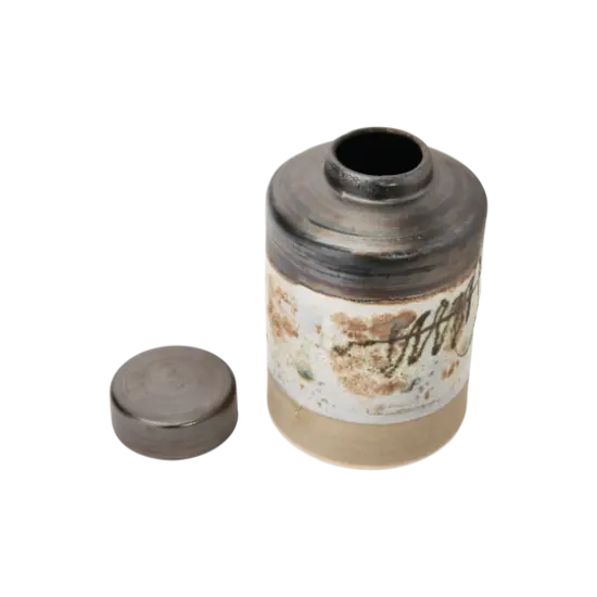 Hello Honey&reg; 13" Multicolor Reactive Glaze Decorative Stoneware Ginger Jar {5}