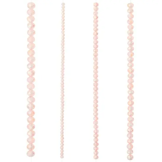 Glass Faceted Rondelle Beads by Bead Landing&trade; Pink {4}