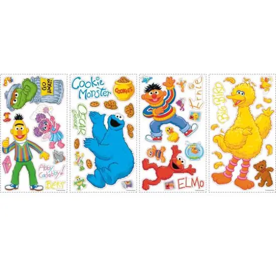 RoomMates Sesame Street Peel & Stick Wall Decals {1}