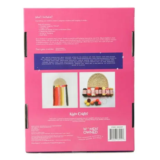 Kids Crafts Speak Like Maya Rainbow Wall Hanging Craft Kit {5}