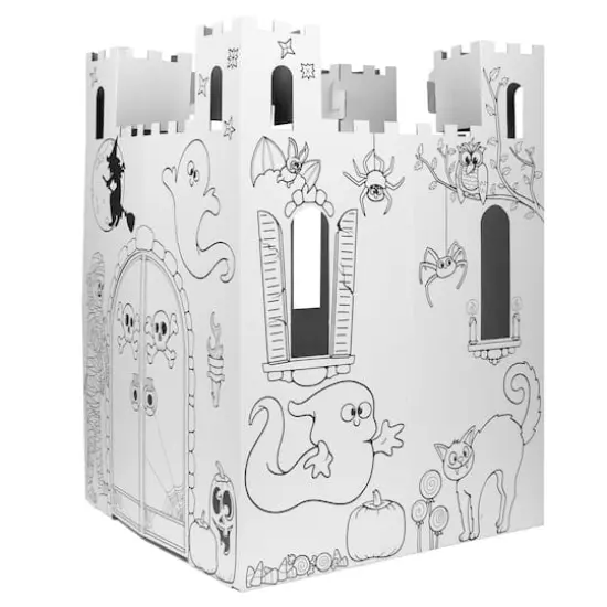 Easy Playhouse Haunted Castle Cardboard Playhouse {5}