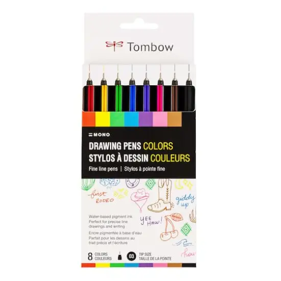 Tombow MONO 8 Color Drawing Pen Set {1}