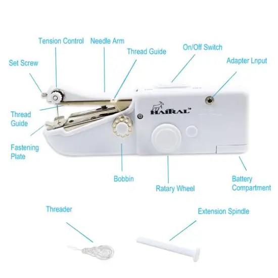 Haitral&trade; Craft Miniature Solo Cordless Lite Sewing Machine {3}