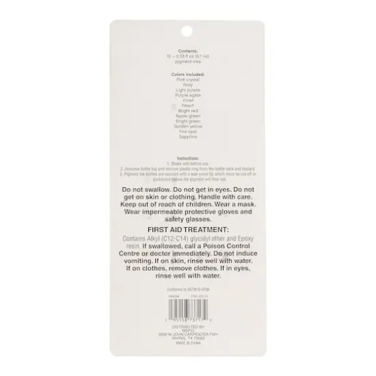 Bright Resin Pigment Ink Set by Craft Smart&reg; {6}