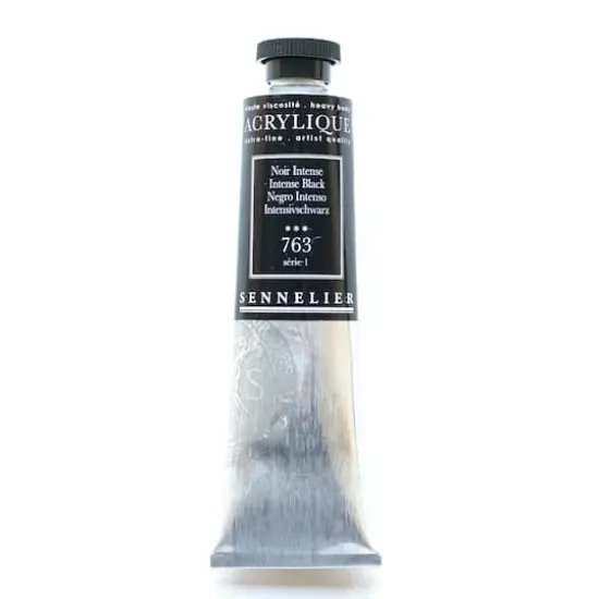 Sennelier Extra Fine Artists' Acrylic Paint, 60mL 763 Intense Black {1}