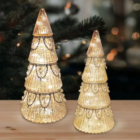 LED Glass Crystal Tree Tabletop D&eacute;cor by Ashland&reg; Pink {5}