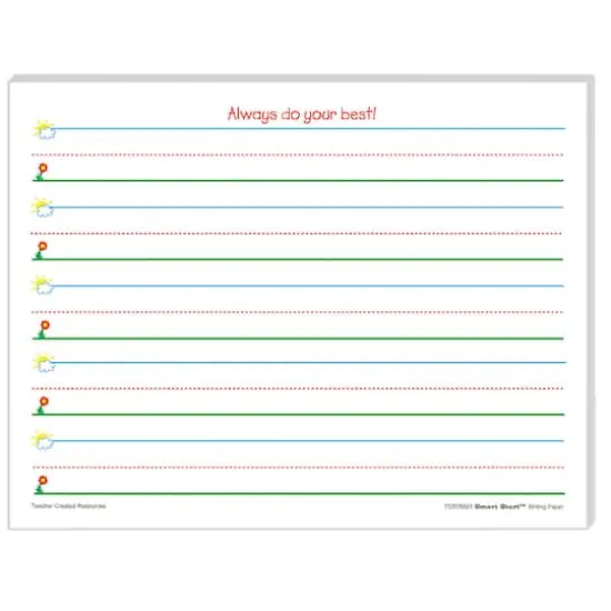 Teacher Created Resources&reg; Smart Start K-1 Writing Paper, 2 Packs of 100 {3}