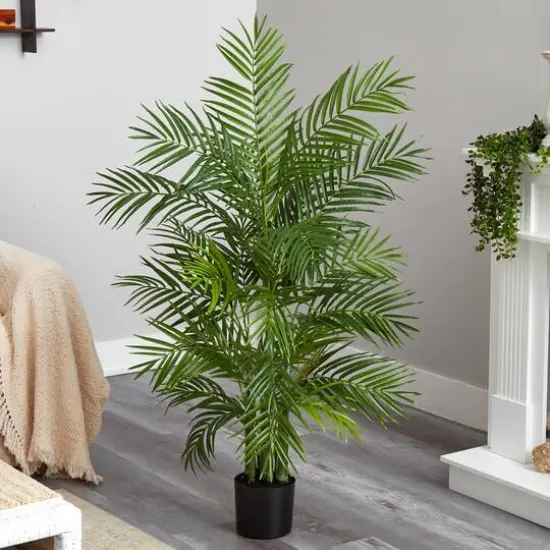 4ft. Potted Areca Silk Palm Tree {7}