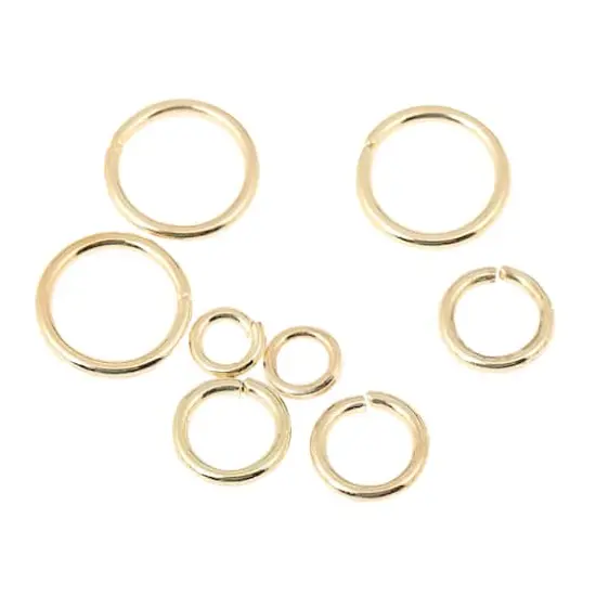Assorted Jump Rings by Bead Landing&trade; Gold {3}