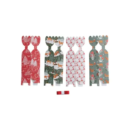 Hello Honey&reg; 10.75" Holiday Woodland Flora & Fauna Paper Gift Box Set {4}