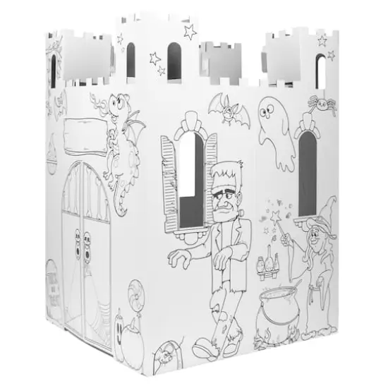 Easy Playhouse Haunted Castle Cardboard Playhouse {4}
