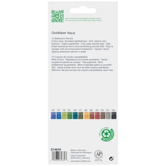 Faber-Castell&reg; Goldfaber Aqua 12 Color Landscape Watercolor Pencil Set {7}