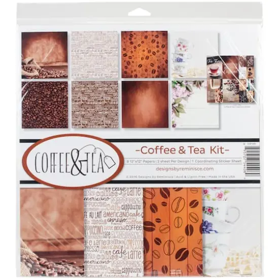 Reminisce Collection Kit 12"X12"-Coffee & Tea {1}