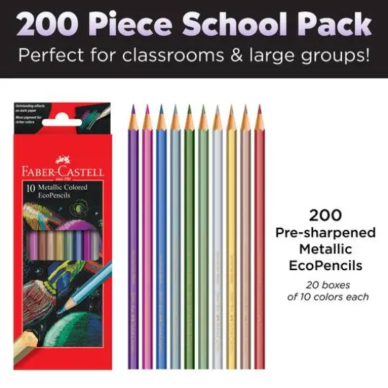 Faber-Castell&reg; Metallic EcoPencil School Pack {10}