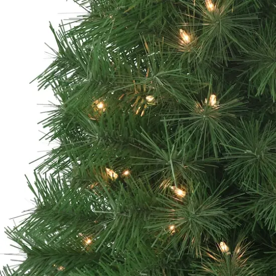 3ft. Pre-Lit Snow Ridge Artificial Fir Christmas Tree, Clear Lights {5}