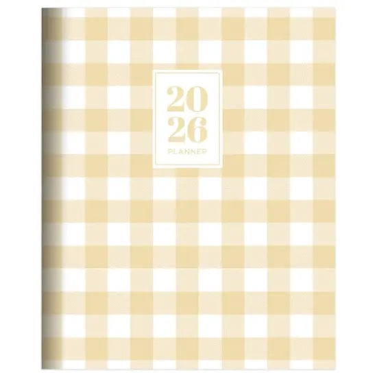 2026 Gingham Wheat Medium Monthly Planner {1}