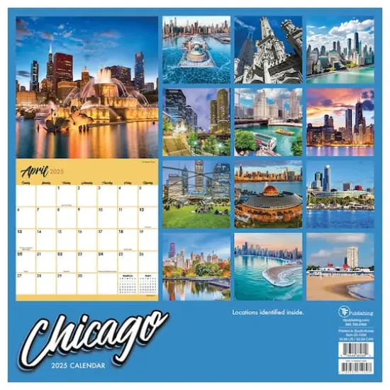 TF Publishing 2025 Chicago Wall Calendar {3}