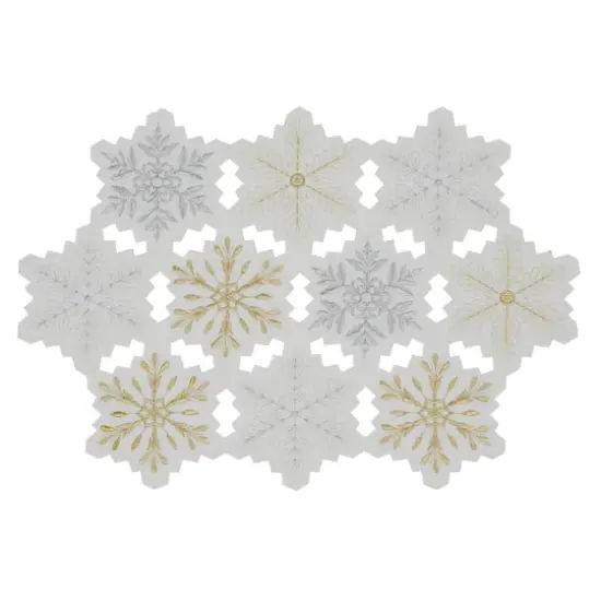 DII&reg; Embroidered Snowflake Placemats, 4ct. {5}