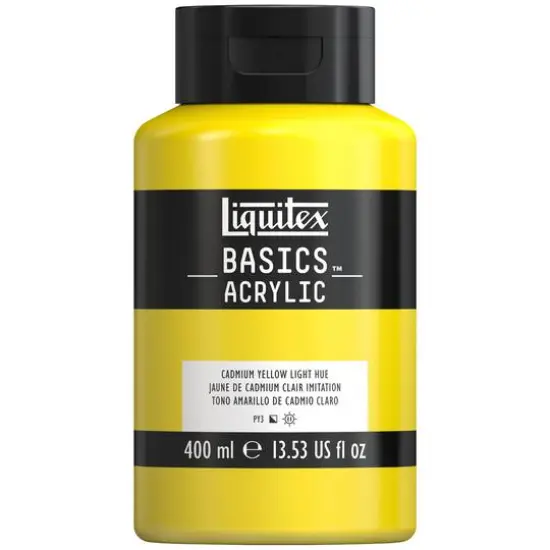 Liquitex&reg; BASICS&trade; Acrylic Paint, 13.5oz. 159 Cadmium Yellow Light Hue {1}
