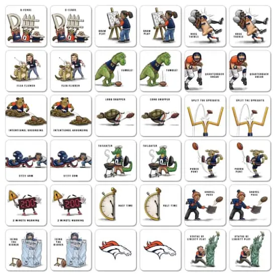 NFL Memory Match Game Denver Broncos {4}