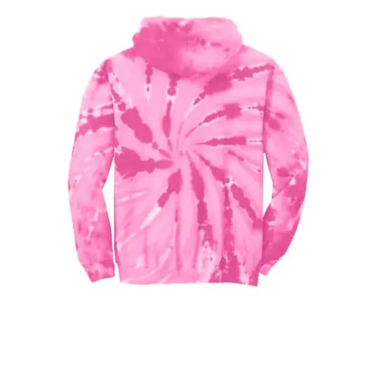 Port & Company&reg; Youth Tie-Dye Pullover Hooded Sweatshirt Pink {5}