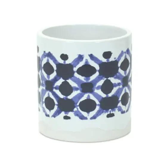 Abstract Tie-Dye Print Ceramic Pot Set {4}