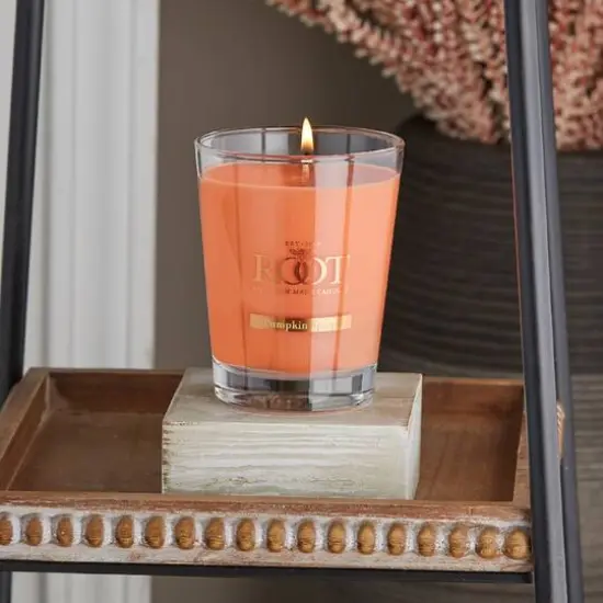 Root Candles 10.5oz. Large Scented Honeycomb Veriglass Jar Candle Pumpkin Spice {4}