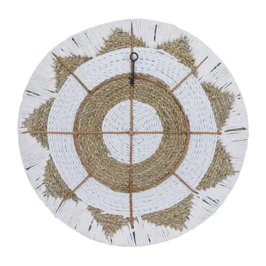 Set of 3 White Cotton Coastal Style Wall Decor 24", 20", 16" {7}