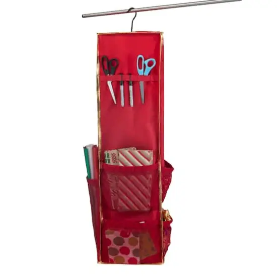 Simplify Hanging Holiday Gift Wrap Organizer {8}