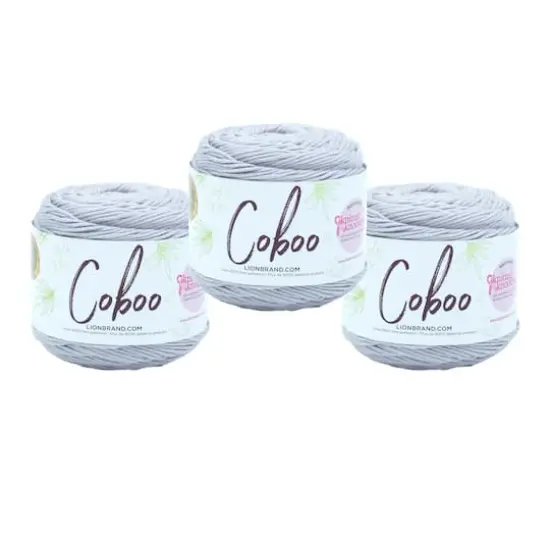 3 Pack Lion Brand&reg; Coboo&reg; Yarn Silver {1}