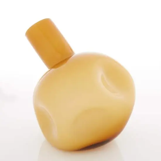 6" Yellow Abstract Vase {5}