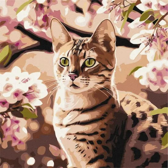 Ideyka Kitten in the Garden Painting by Numbers Kit {3}