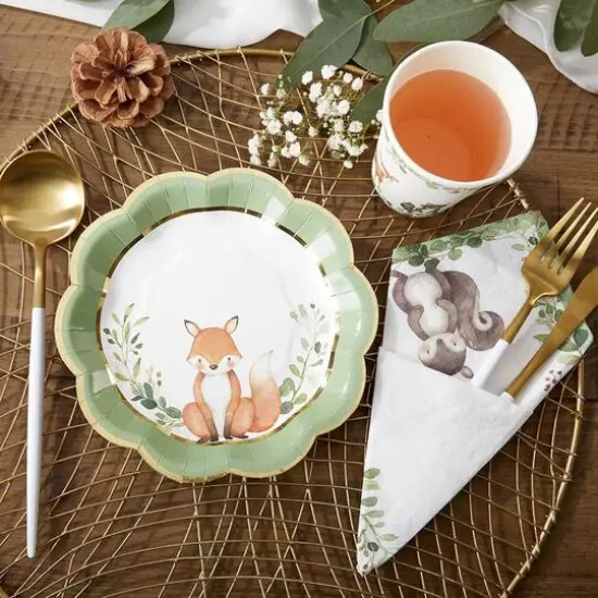 Kate Aspen&reg; 7" Woodland Baby Premium Paper Plates, 64ct. {4}