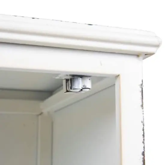 Hello Honey&reg; Antique White Rustic Farmhouse Storage Cabinet {8}