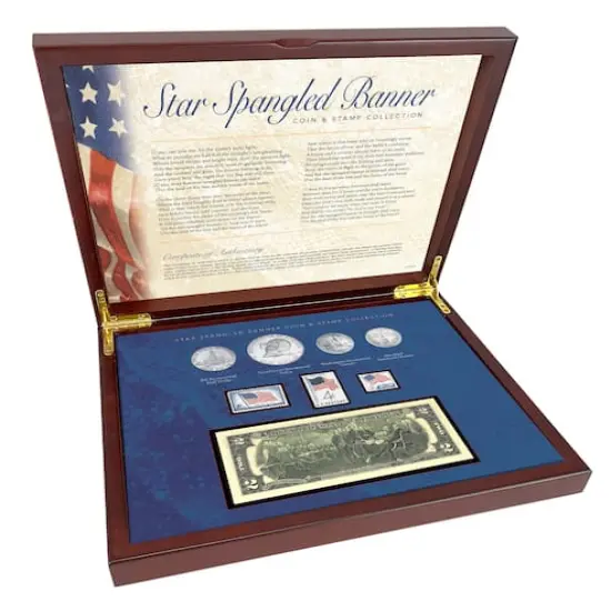 American Coin Treasures Star Spangled Coin & Stamp Box Set {4}