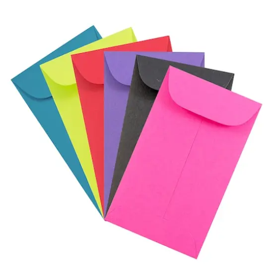 JAM Paper 2.5" x 4.25" Assorted Coin Business Envelopes, 150ct. {1}