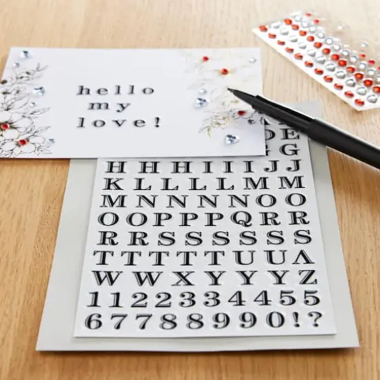Black Printed Alphabet Stickers by Recollections&trade; {3}