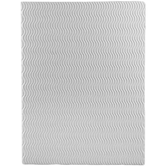 JAM Paper Corrugated Textured 2-Pocket Folders, 6ct. White {1}