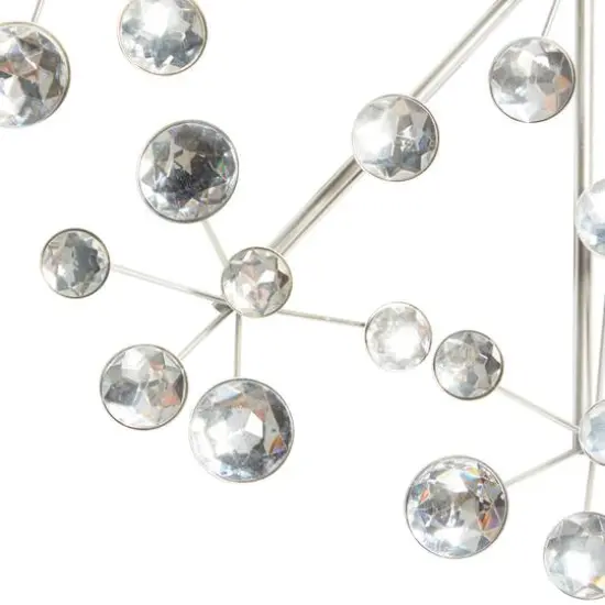 16" Silver Glam Ornamental Metal Wall D&eacute;cor {4}