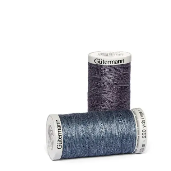 G&uuml;termann Jeans 220yd. Poly/Cotton Blend Thread 5397 Washed Denim {4}