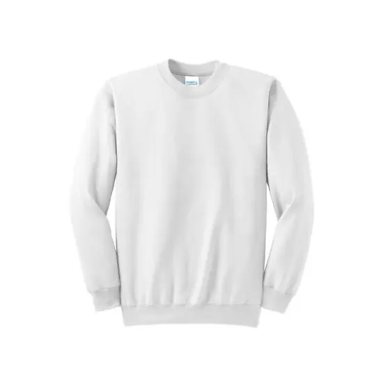 Port & Company&reg; Essential Fleece Crewneck Sweatshirt White {1}